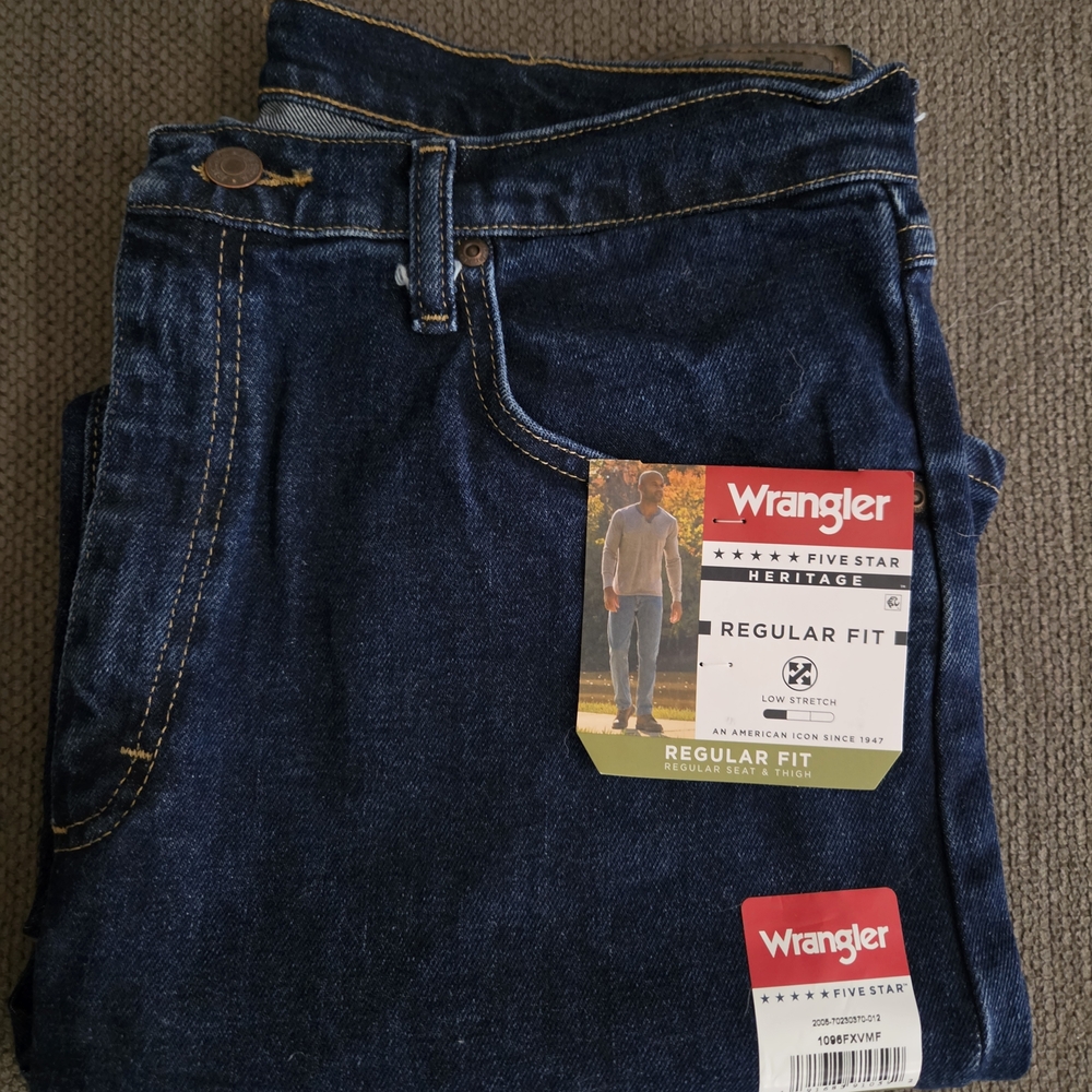 Wrangler Heritage Regular Fit Dark Blue Men's Jeans